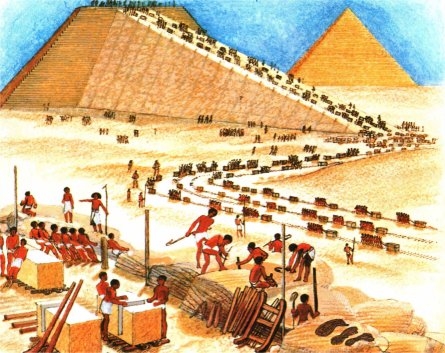 bouw van piramide2
